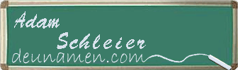 Adam Schleier Visitenkarte